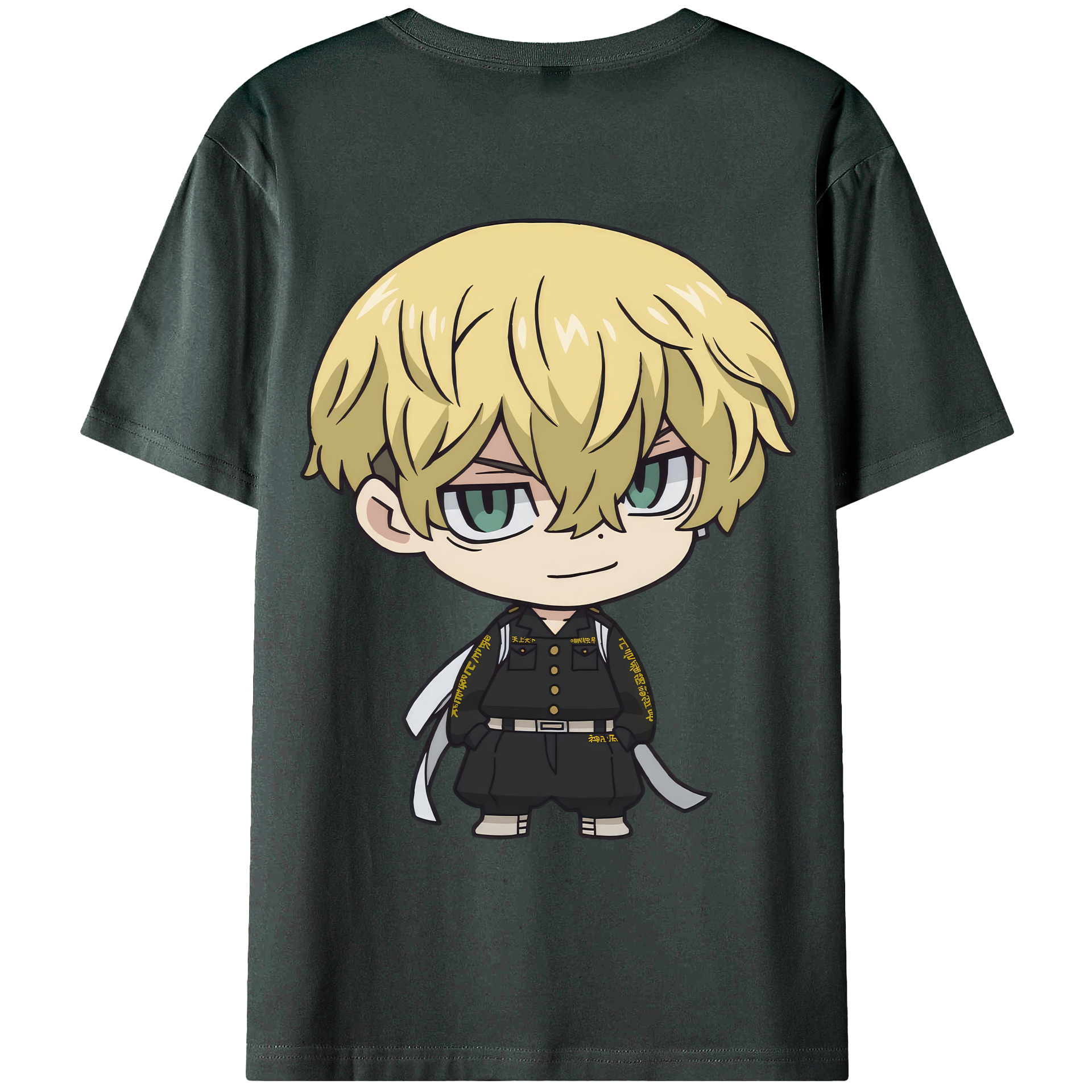 （画像用） 東京リベンジャーズ Tokyo Revengers 綿100％ メンズ半袖Tシャツ（バックプリント） 通気性